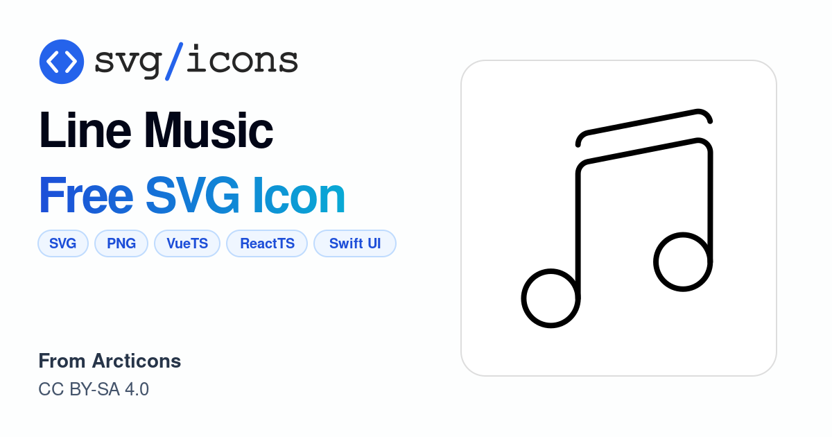 Line-music SVG Icon - Free Line-music PNG & SVG Download