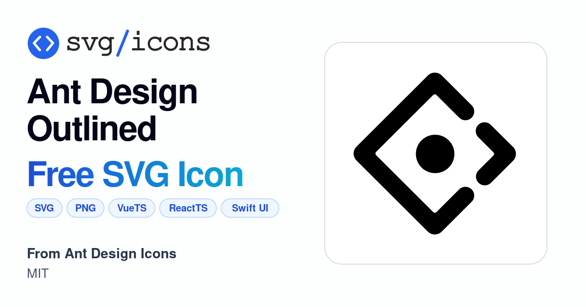 Ant-design-outlined SVG Icon - Free Ant-design-outlined PNG & SVG Download