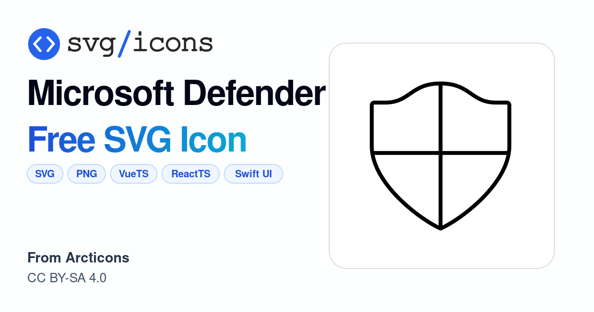 Microsoft-defender SVG Icon - Free Microsoft-defender PNG & SVG Download