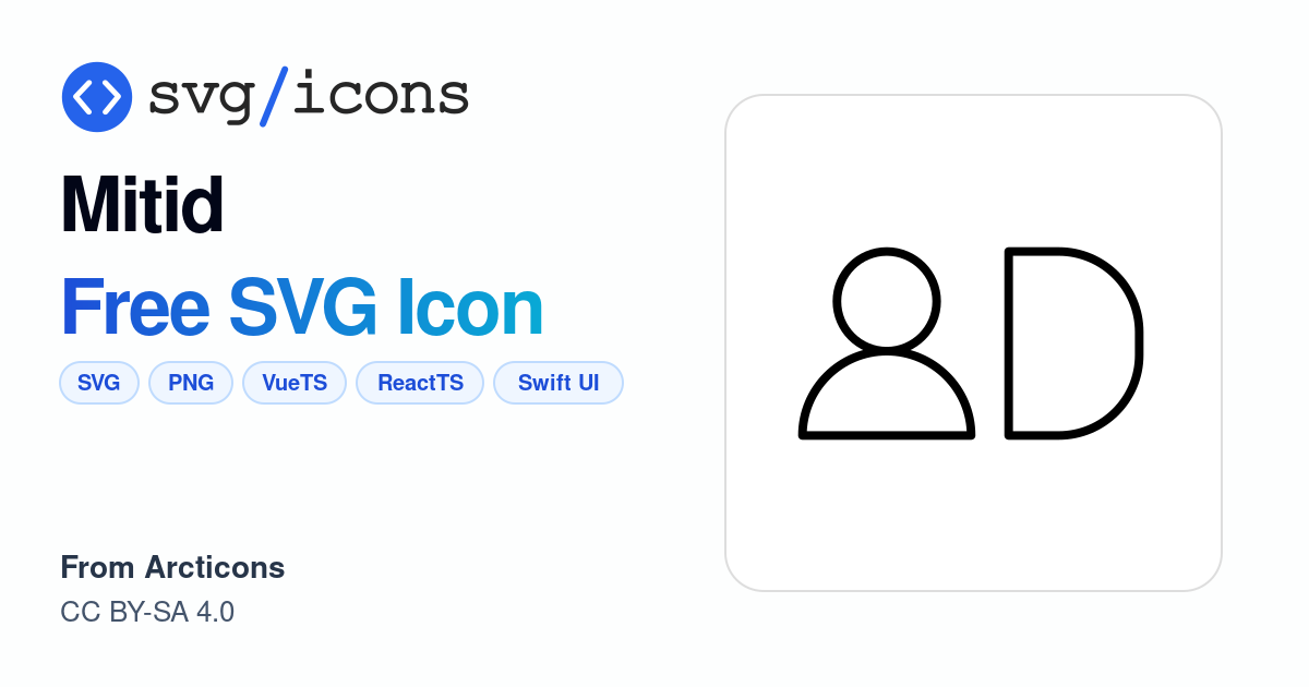 Mitid SVG Icon - Free Mitid PNG & SVG Download