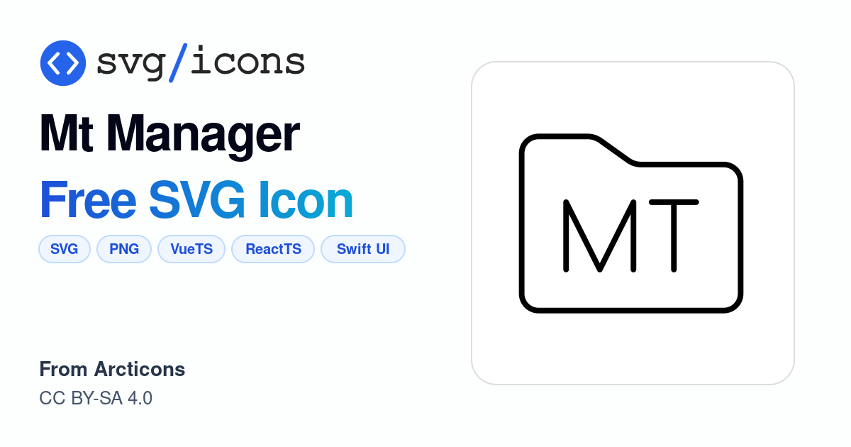 Mt-manager SVG Icon - Free Mt-manager PNG & SVG Download