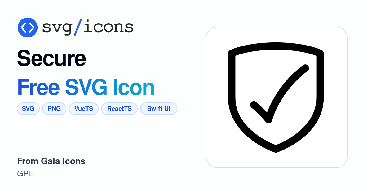 Secure SVG Icon - Free Secure PNG & SVG Download