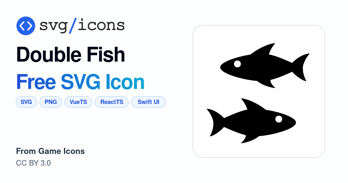 Double-fish SVG Icon - Free Double-fish PNG & SVG Download