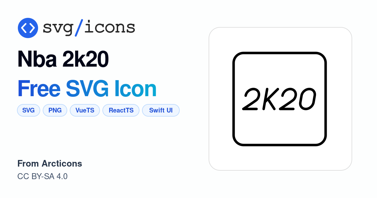 Nba-2k20 SVG Icon - Free Nba-2k20 PNG & SVG Download