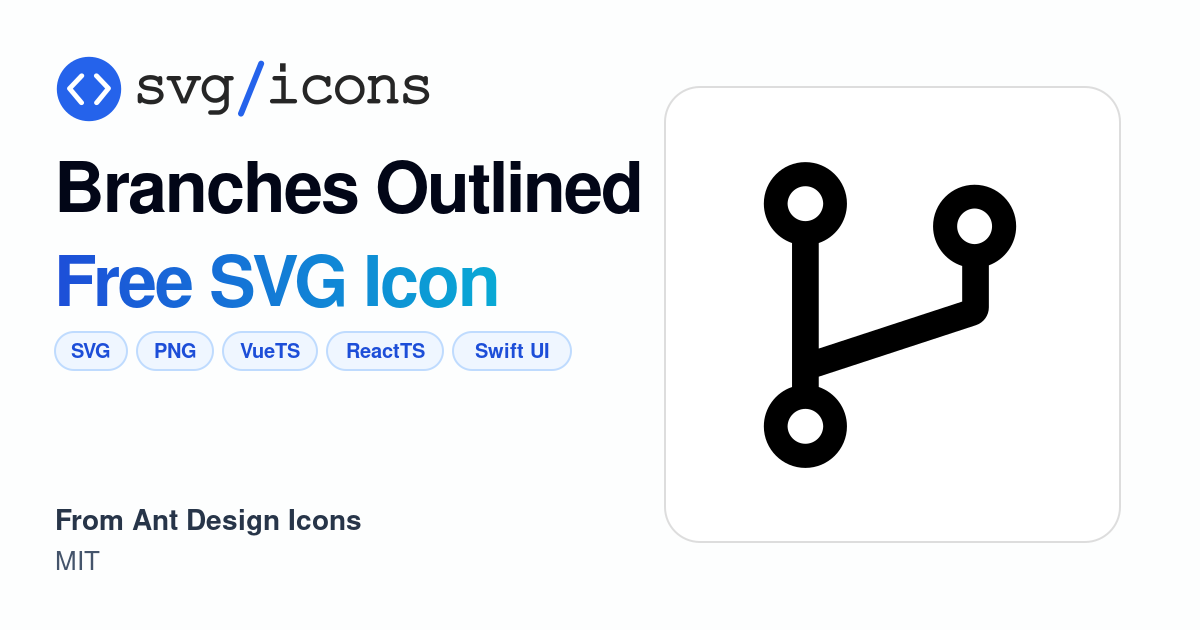 Branches-outlined SVG Icon - Free Branches-outlined PNG & SVG Download