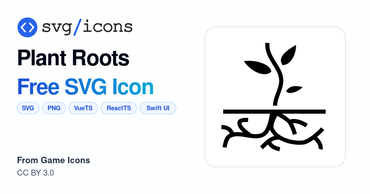 Plant-roots SVG Icon - Free Plant-roots PNG & SVG Download