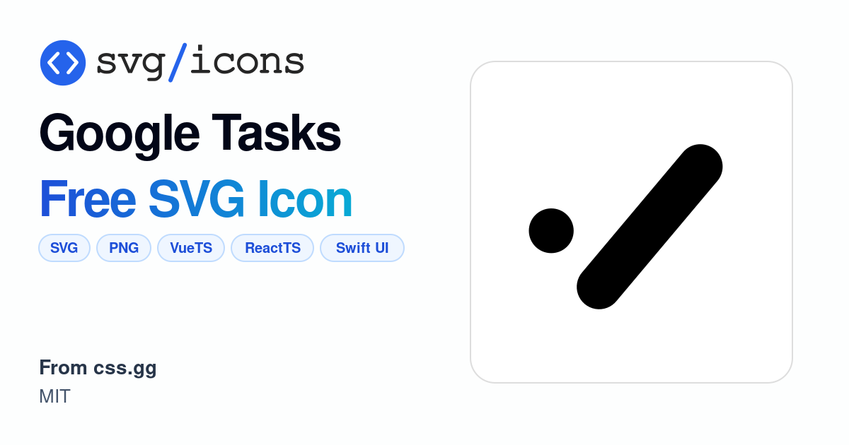Google-tasks SVG Icon - Free Google-tasks PNG & SVG Download