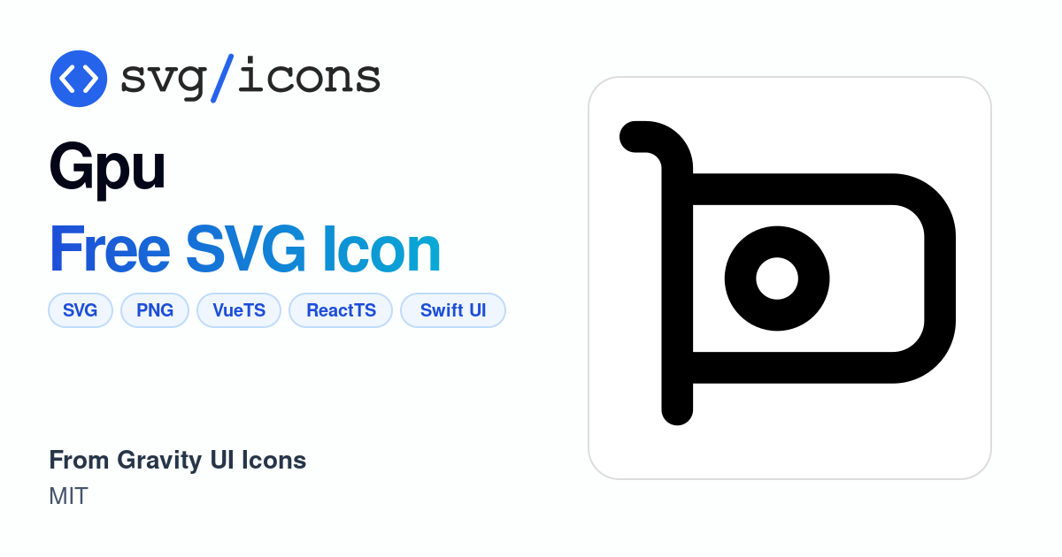 Gpu SVG Icon - Free Gpu PNG & SVG Download
