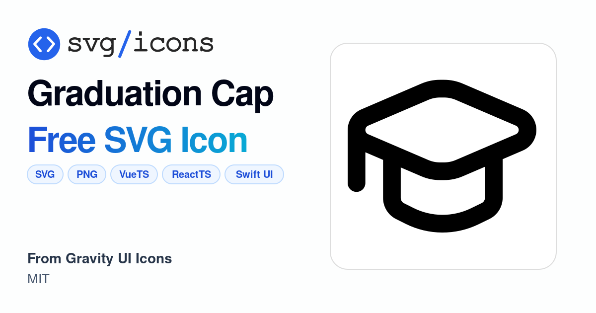 Graduation-cap SVG Icon - Free Graduation-cap PNG & SVG Download