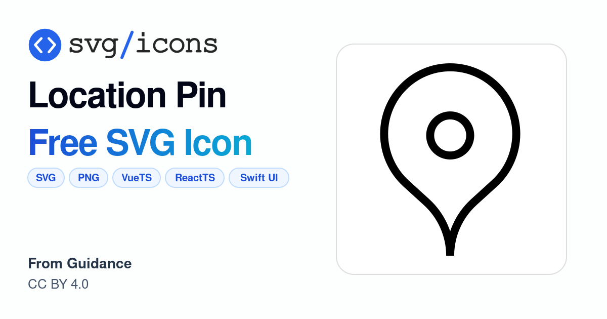 Location-pin SVG Icon - Free Location-pin PNG & SVG Download