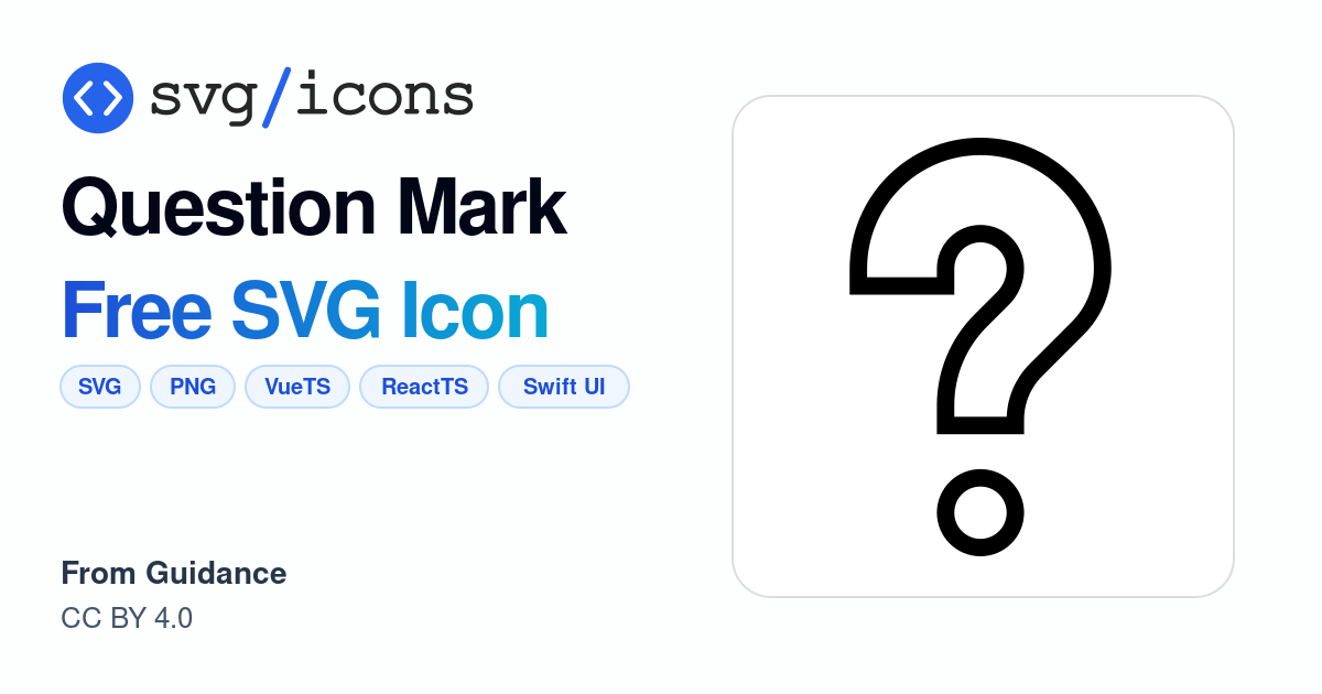 Question-mark SVG Icon - Free Question-mark PNG & SVG Download