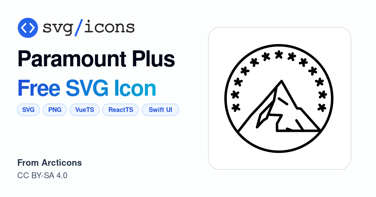 Paramount-plus SVG Icon - Free Paramount-plus PNG & SVG Download