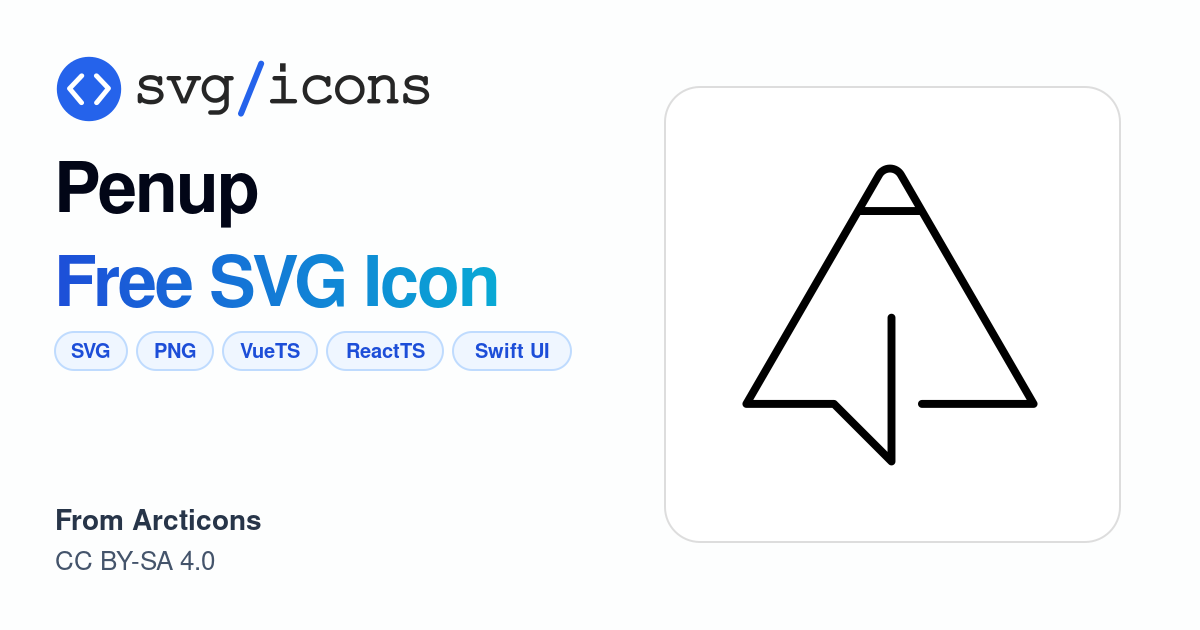 Penup SVG Icon - Free Penup PNG & SVG Download