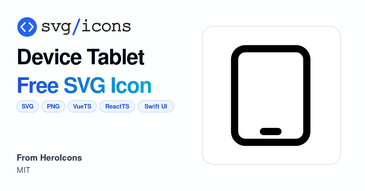 Device-tablet SVG Icon - Free Device-tablet PNG & SVG Download
