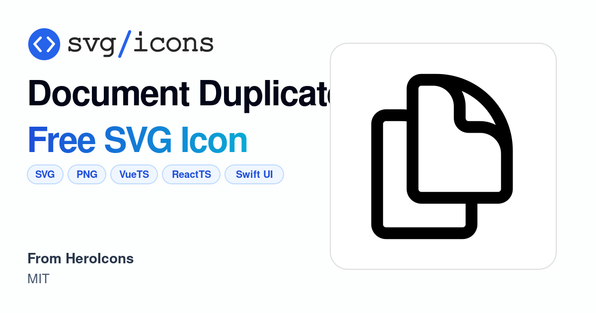 Document-duplicate SVG Icon - Free Document-duplicate PNG & SVG Download