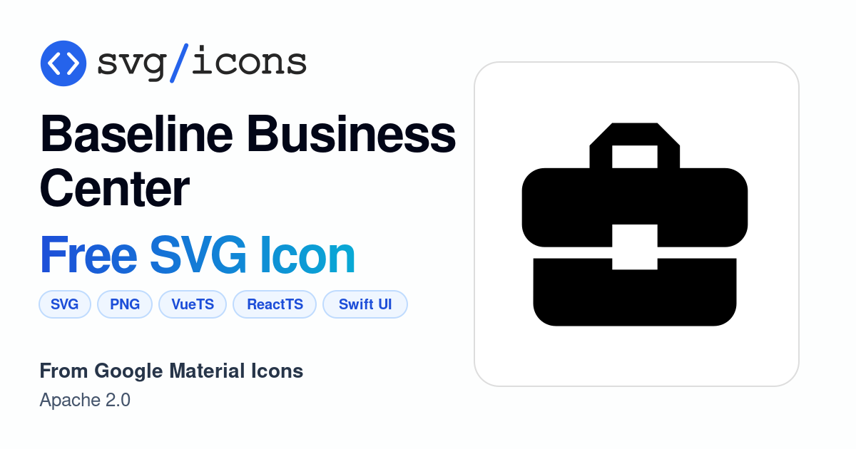 Baseline-business-center SVG Icon - Free Baseline-business-center PNG ...