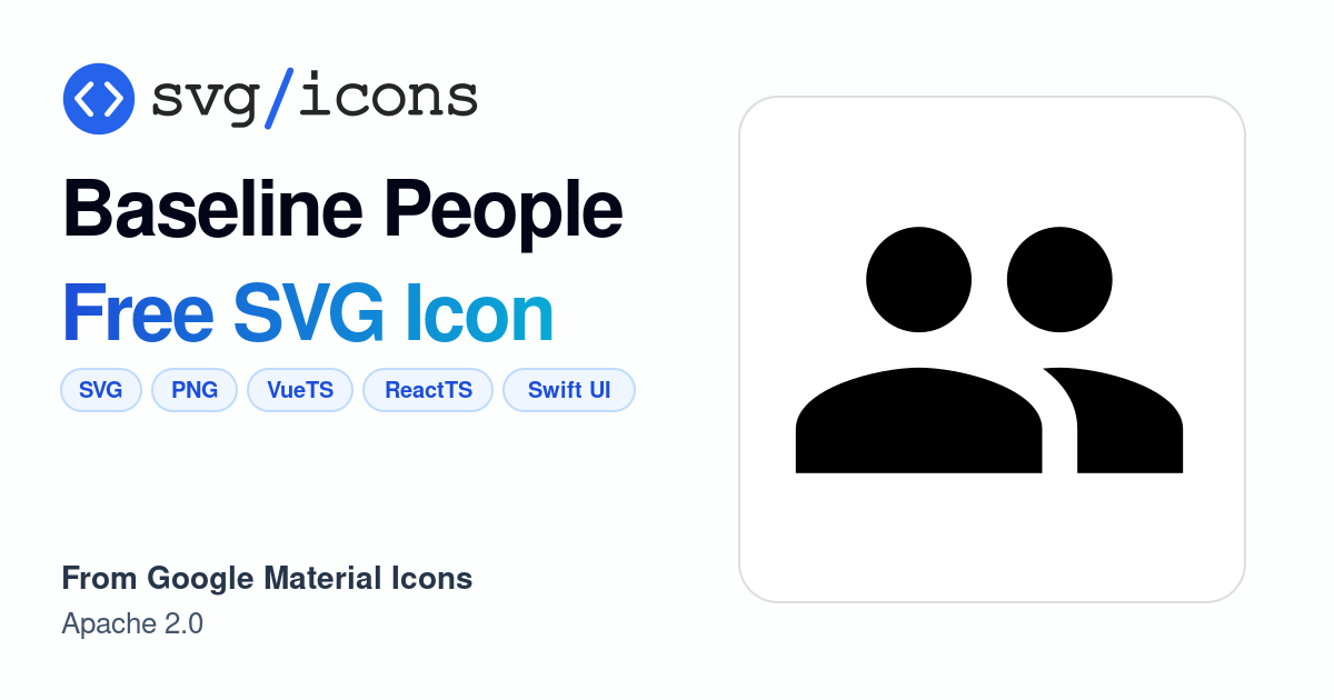 Baseline-people SVG Icon - Free Baseline-people PNG & SVG Download