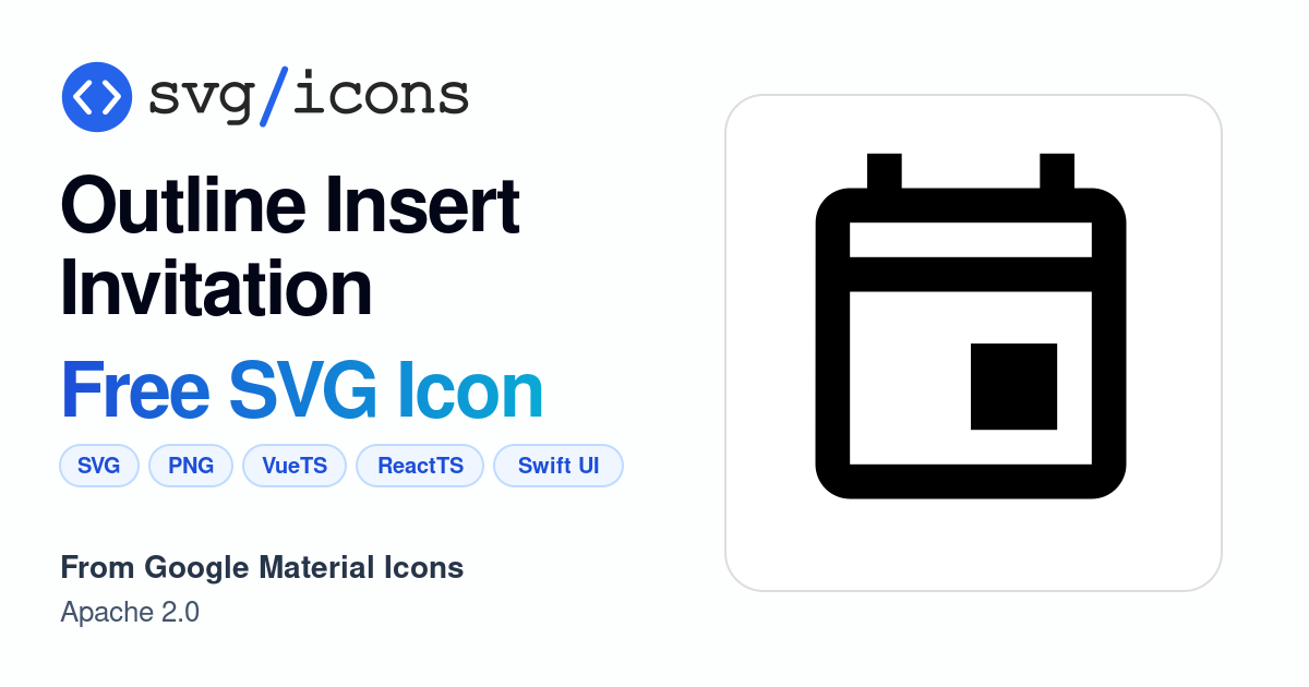 Outline-insert-invitation SVG Icon - Free Outline-insert-invitation PNG ...