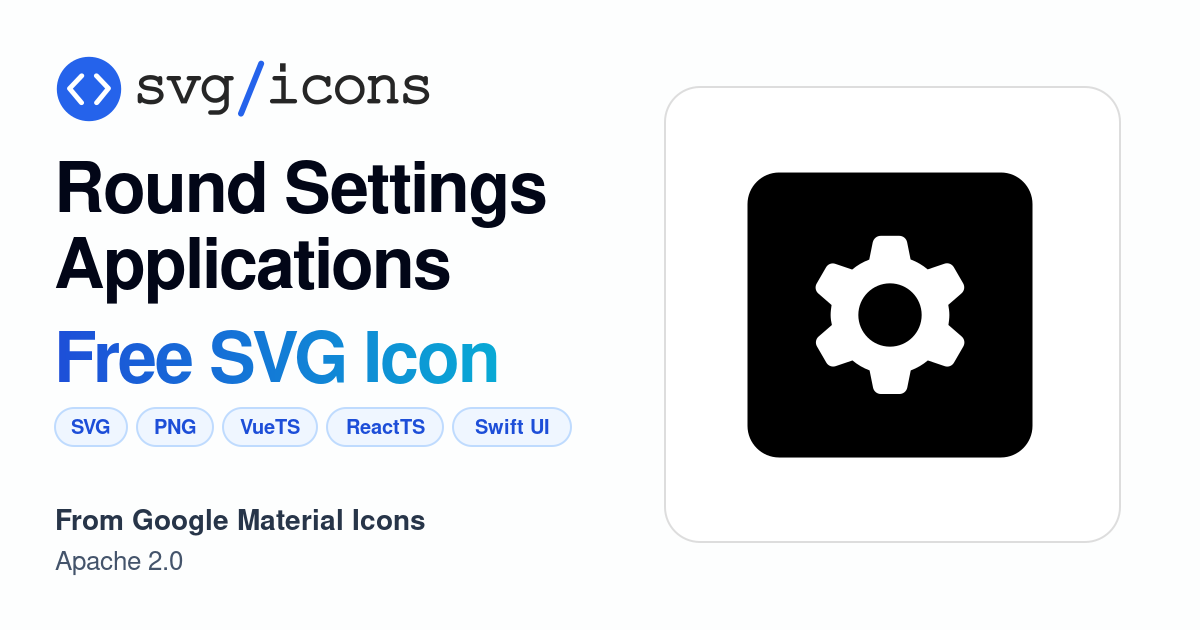 Round-settings-applications SVG Icon - Free Round-settings-applications ...