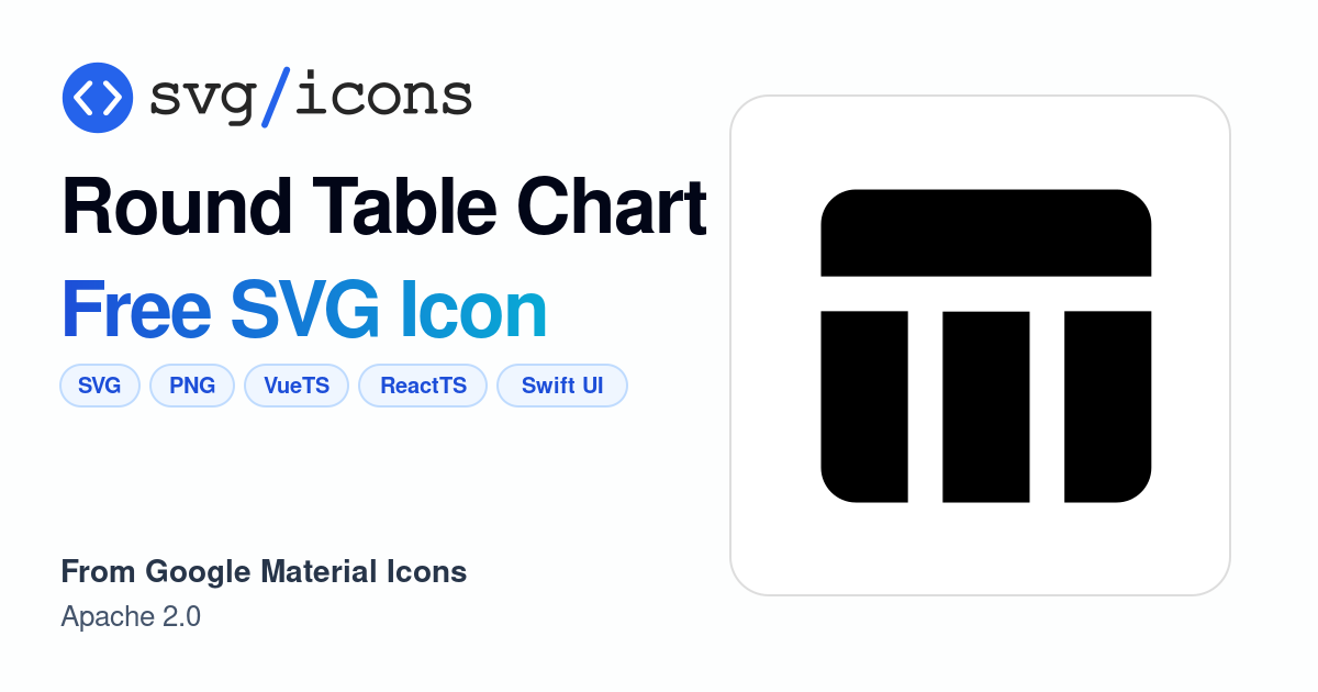 Round-table-chart SVG Icon - Free Round-table-chart PNG & SVG Download