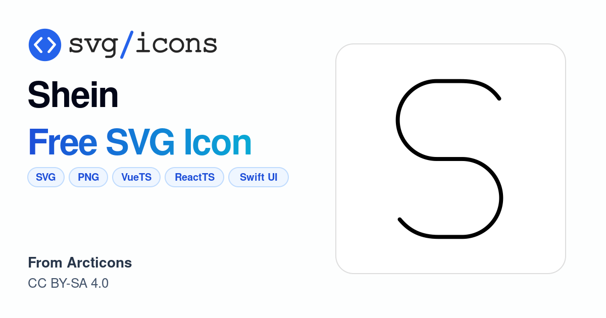 Shein SVG Icon - Free Shein PNG & SVG Download