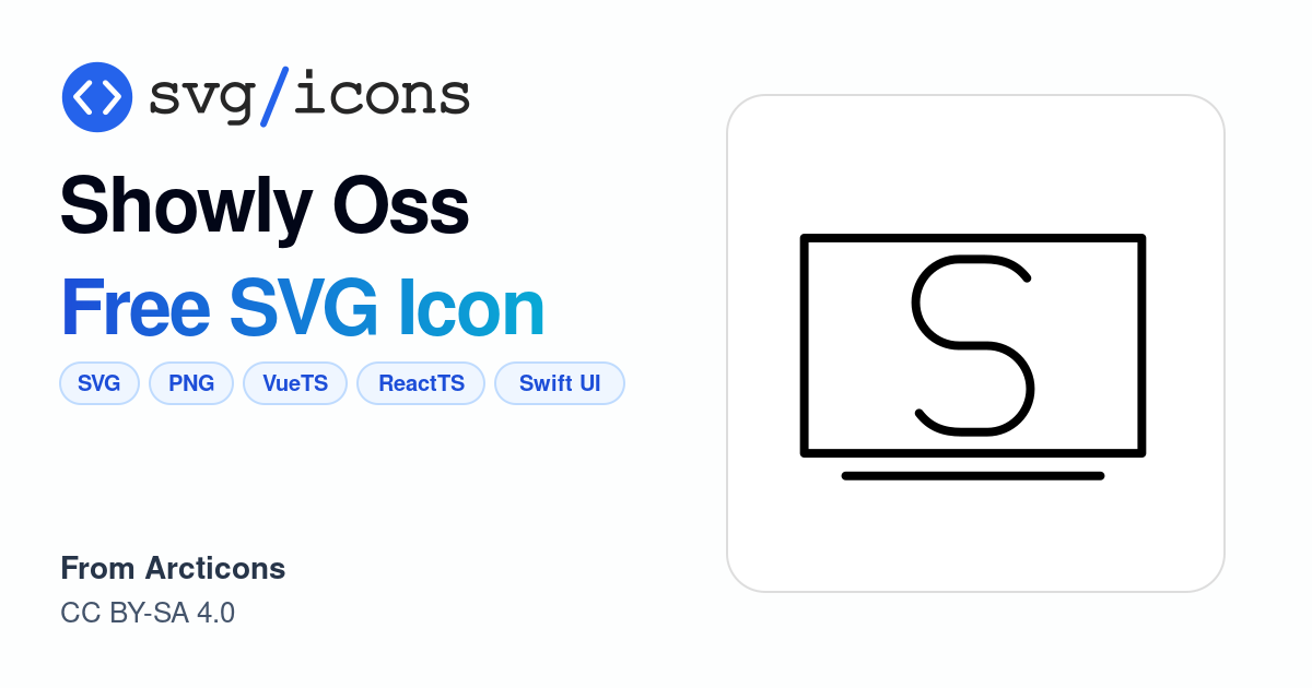 Showly-oss SVG Icon - Free Showly-oss PNG & SVG Download