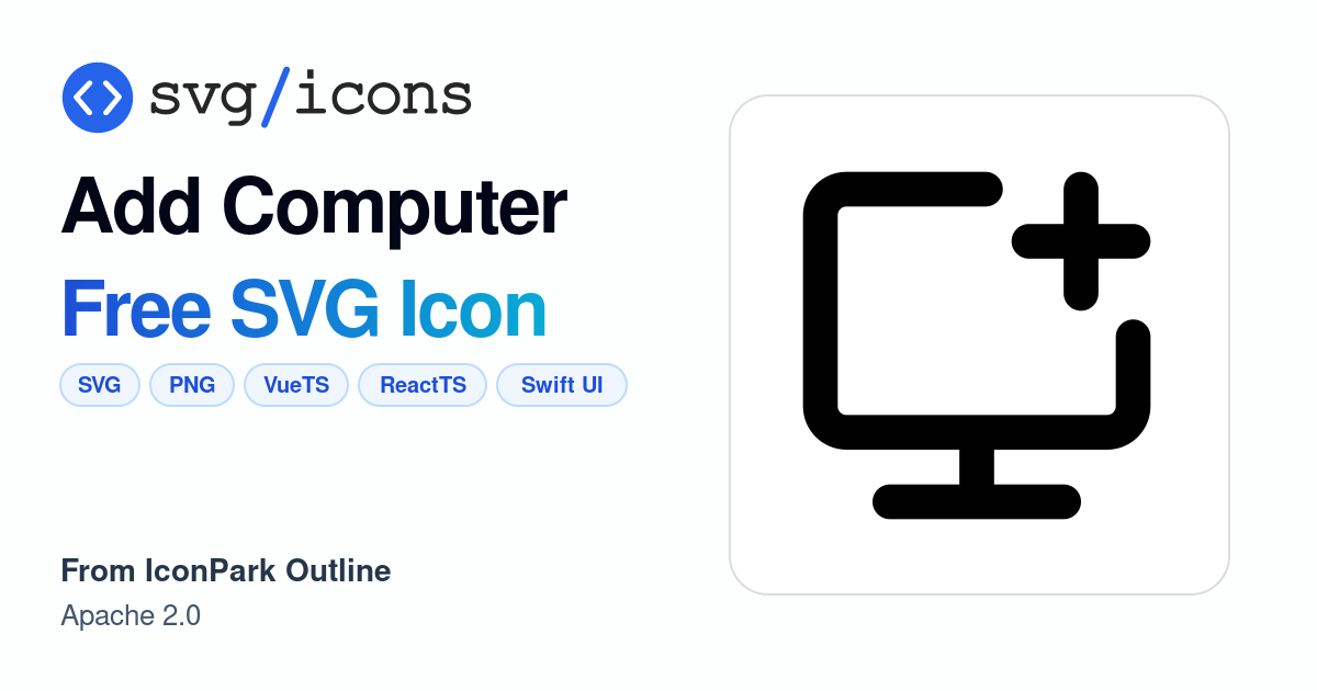 Add-computer SVG Icon - Free Add-computer PNG & SVG Download