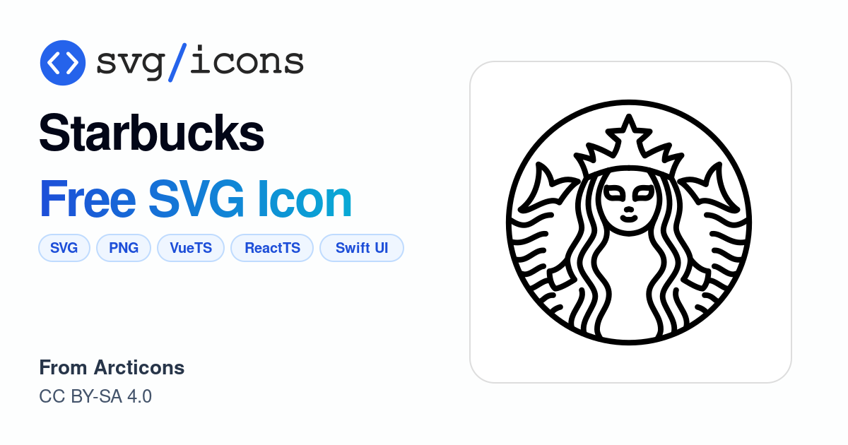 Starbucks SVG Icon - Free Starbucks PNG & SVG Download