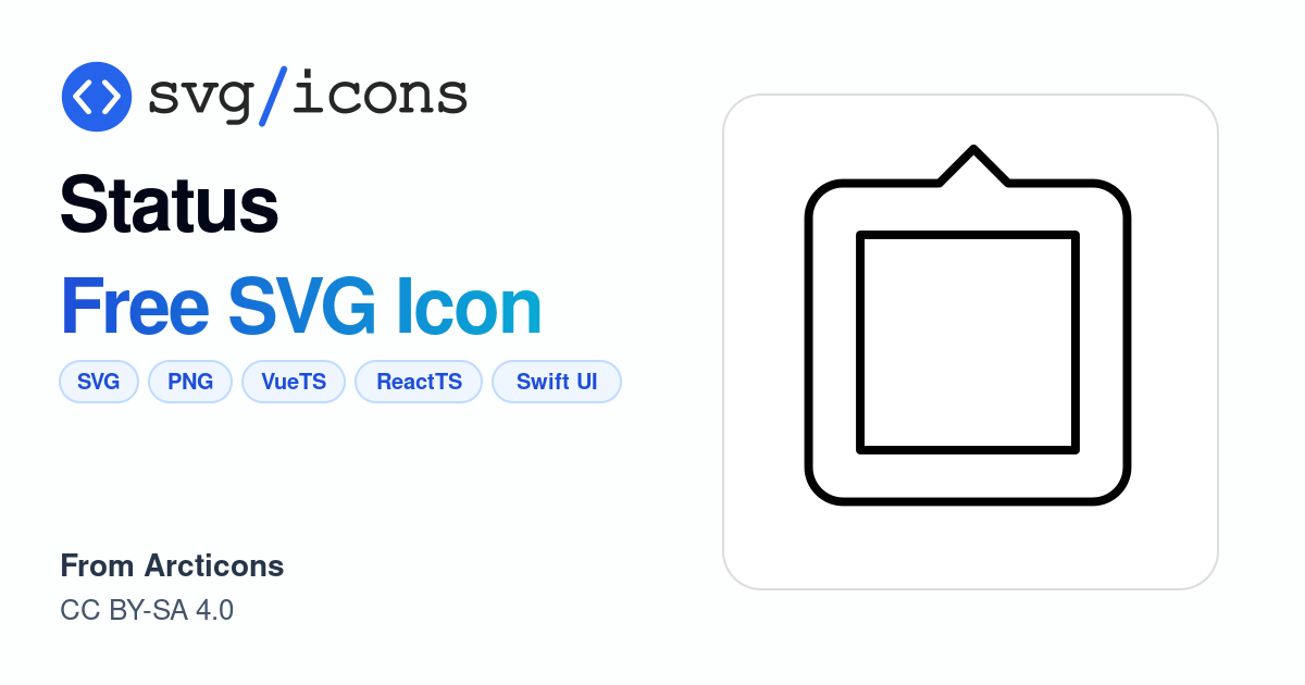 Status SVG Icon - Free Status PNG & SVG Download