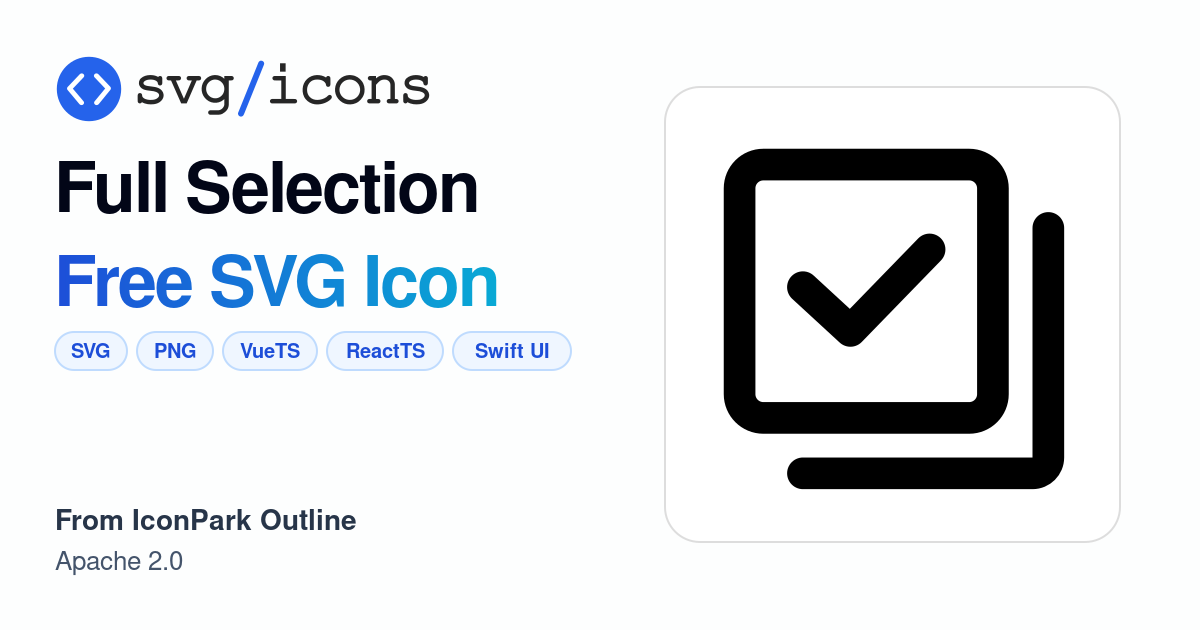 Full-selection SVG Icon - Free Full-selection PNG & SVG Download