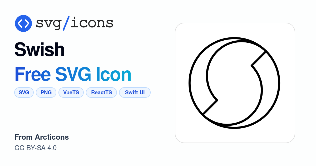 Swish SVG Icon - Free Swish PNG & SVG Download
