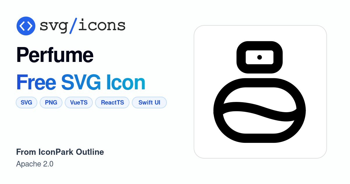 Perfume SVG Icon - Free Perfume PNG & SVG Download