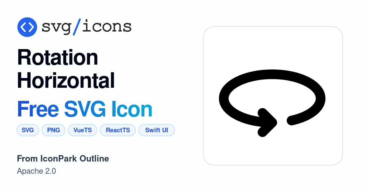 Rotation-horizontal SVG Icon - Free Rotation-horizontal PNG & SVG Download