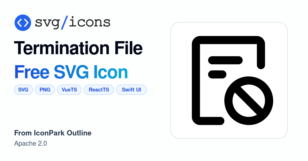 Termination-file SVG Icon - Free Termination-file PNG & SVG Download
