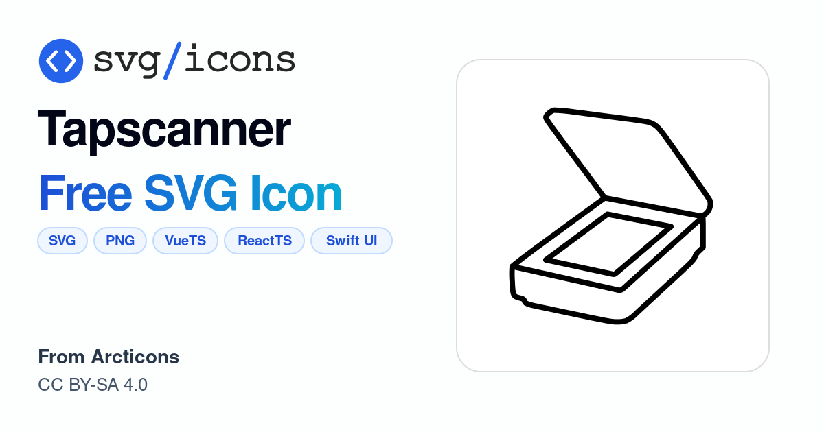 Tapscanner SVG Icon - Free Tapscanner PNG & SVG Download