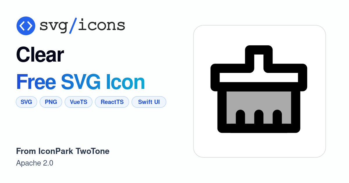 Clear SVG Icon - Free Clear PNG & SVG Download