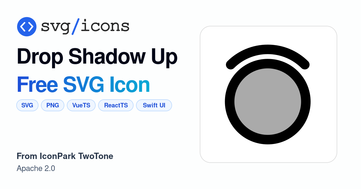 Drop-shadow-up SVG Icon - Free Drop-shadow-up PNG & SVG Download