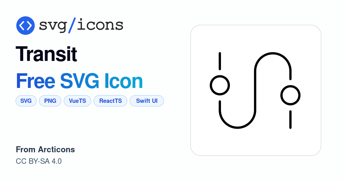 Transit SVG Icon - Free Transit PNG & SVG Download