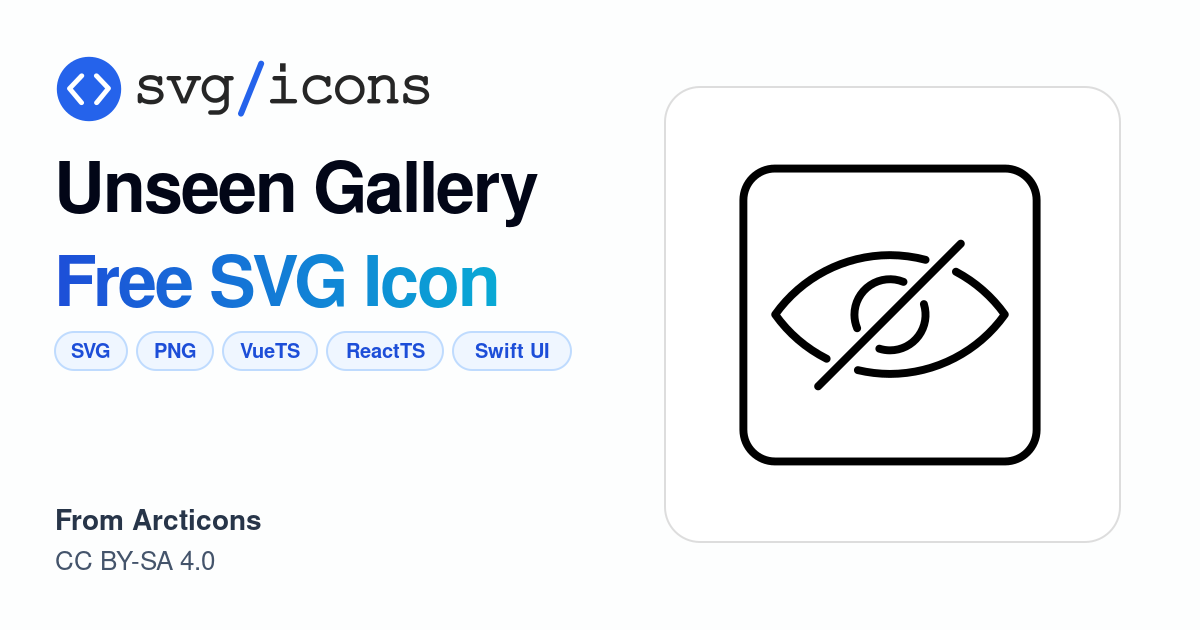 Unseen-gallery SVG Icon - Free Unseen-gallery PNG & SVG Download