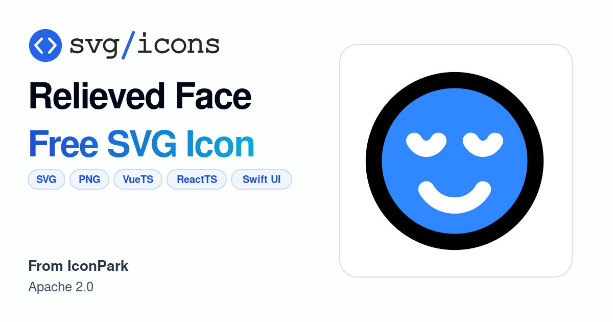 Relieved-face SVG Icon - Free Relieved-face PNG & SVG Download